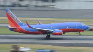 Southwest Airlines Boeing 737-700 [N232WN] landing in PDX