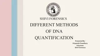 Methods of DNA Quantification | Instrumentation #dna