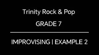 Trinity Rock & Pop drums | Grade 7 | Improvising Example 2