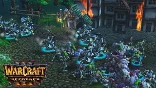Uther Comes to Arthas Aid - Warcraft 3 Reforged Story Cutscene #24 [Classic Graphics]