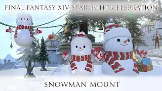 FFXIV SNOWMAN MOUNT LALAFELL