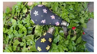 Light bulb paint ideas | waste LED bulbs craft ideas | Bulb craft | Haider Art