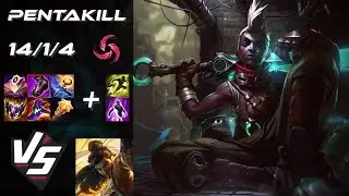 MID Ekko vs Akshan [PENTAKILL] - EU Challenger Patch 26.1