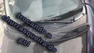 trocando a churrasqueira do gol bola