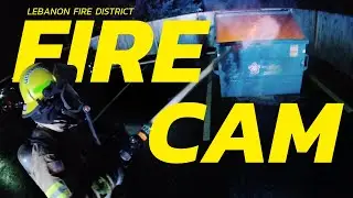 FIRE CAM | Dumpster Fire Erupts Near Parked Car &mdash; Firefighters Respond Quickly!