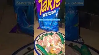 Takis Blue Heat and #ham #gouda #shortsvideo #food #eats #snack  #takis #takisblue #takisblueheat