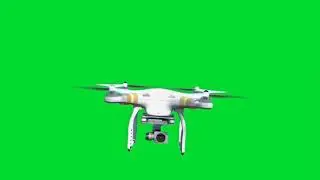 drone green screen real flaying