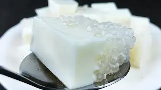 Milk jelly  recipe牛奶西米果冻 【甜秋姐美食】