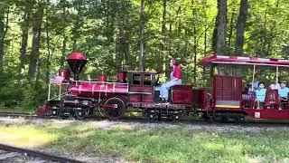 The Two Essex County Turtle Back Zoo Trains from the Orange Reservoir