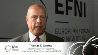 Thomas E. Garrett, Vice President for Programs, International Republican Institute (IRI), about EFNI