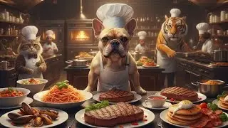 Animals Cooking Pasta, Steak & Breakfast | Who Cooks Best? 🍝🥩