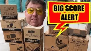 $900 SCORE AMAZING Abandoned Auction Storage Wars Unit Vintage Audio