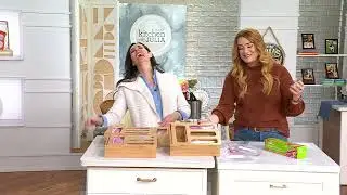 Cella Bamboo Zip Top Food Storage Bag Organizer on QVC