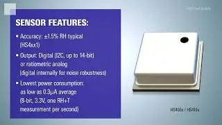 HS4xxx Relative Humidity and Temperature Sensor Family and PMOD