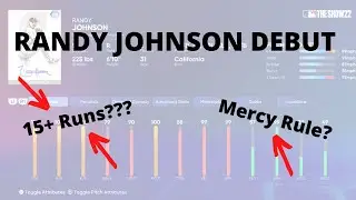 RANDY JOHNSON DEBUT & 15+ RUNS SCORED??? - MLB THE SHOW 22 DIAMOND DYNASTY