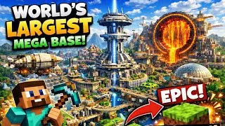 🔴 LIVE: 10,000 Blocks Mega Base Build in Minecraft 😳