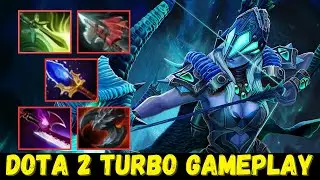 [Turbo Mode] Dota 2 Drow Ranger Right-Click Build with Insane Attack Speed!