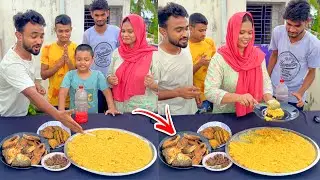 বৃষ্টি ভেজা দিনে গরম খিচুড়ির সঙ্গে ইলিশ ভাজা, বেগুন ভাজা,&nbsp;পটল&nbsp;ভাজা&nbsp;😍