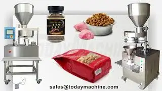 Vertical Granule Packaging Machine with Screw Measuring Cup Dispenser For FoodNutSeedSnack