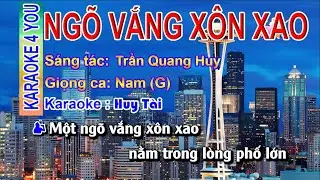 #Karaoke NG&Otilde; VẮNG X&Ocirc;N XAO Tone Nam Nhạc Sống ✔️ | #k4y #nvxx