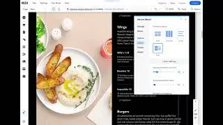 Wix Restaurant Menu - Layout Options