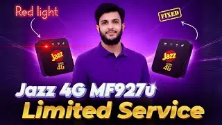 Jazz 4G MF927u Limited Service Solved | MF927u Red Light Problem Fixed