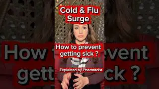Cold & flu surge. How to prevent getting sick? #influenza #coldandflu #health #pharmacist