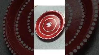 Simple thermocol plate design 🎨🖌️#diy #foryou #craft #youtube #shorts