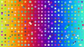 Rainbow Color Stars Grid Patterns Background Motion Graphic Video, Star Shape Sequences Motion Video