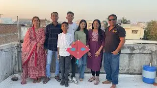 Aaje Full family sathe uttrayan enjoy | Dhruvi Uttarayan karva aavi | Family real vlogs thakor