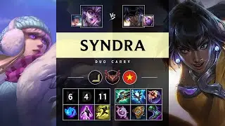 Syndra Carry vs Nilah - VN Grandmaster Patch 25.14