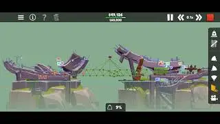 Poly Bridge 3 level TT-01 Bully Bus, twisted turnpike solution