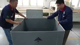 Reusable Pallet Box with Collapsible Design