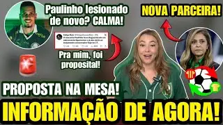 🚨 PAULINHO LESIONADO DE NOVO? CALMA! PROPOSTA OFICIAL NA MESA! NOVA PARCEIRA! E +