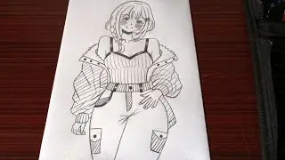 How to draw anime girl full body | how to draw a body step by step | how to draw anime characters 