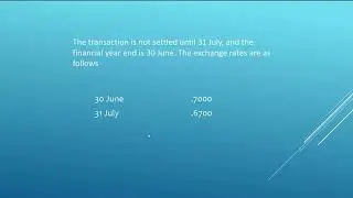 AASB 121 Foreign Currencies - Import transaction