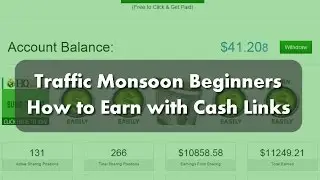 How to Earn Free Money using Cash  on Traffic Monsoon