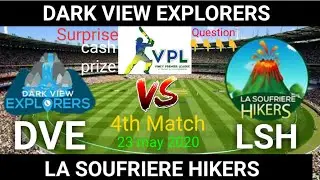 DVE vs LSH Dream11 | Vincy Premier league | Dark View Explorers vs La Soufriere Hikers | Dream11