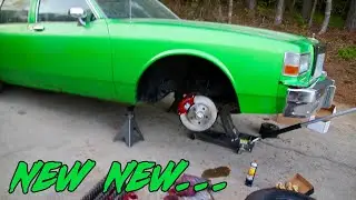 BIG RIM BOX CHEVY BUDGET BUILD EPISODE 30: BRAND NEW CALIPERS AND ROTORS ON THE BOX CHEVY!!