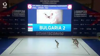 Krusharska, Ribarova & Kostova (BUL) - 2025 Aerobics European Champions, junior Trios