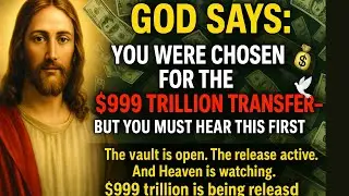 God Says: You Were Chosen for the $999 Trillion Transfer&mdash;But You MUST Hear This First! 💰🕊️ #godsays