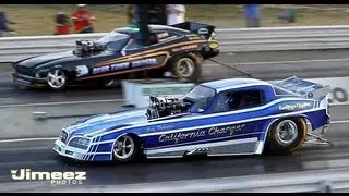 CRUZ PEDREGON'S NITRO CALIFORNIA CHARGER T.A. VS BEAR TOWN SHAKER MUSTANG II