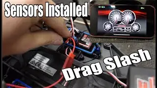 Установлены датчики телеметрии Traxxas Drag Slash