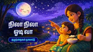 நிலா நிலா ஓடி வா 🌙 | குழந்தைகள் தாலாட்டு பாடல் | Tamil Lullaby for Kids | Bedtime Song