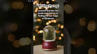 #writingprompts She placed the snow globe on... 🎄✨ #prompts #writingideas #shorts #writingprompt