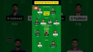 RR vs CSK Dream11 Team | CSK vs RR Dream11 Prediction IPL | #ipl #dream11 #IPL2023 #RRVsCHE #iplt20