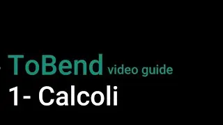 1 Calcoli Video guida Tobend l'app della piegatura lamiera