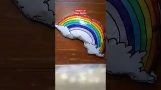 Rainbow 🌈 Paper Squishy #papersquishy #diy #squishy #papercraft #rainbow #shorts