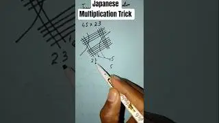Japanese Multiplication Trick ✨🪄✨ ||#maths #multiplication #shorts #shortsviral #shortvideo #tricks