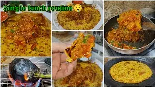 Aaj ki simple lunch routine 🤤 #begankabharta #besankiroti #missiroti #lunch